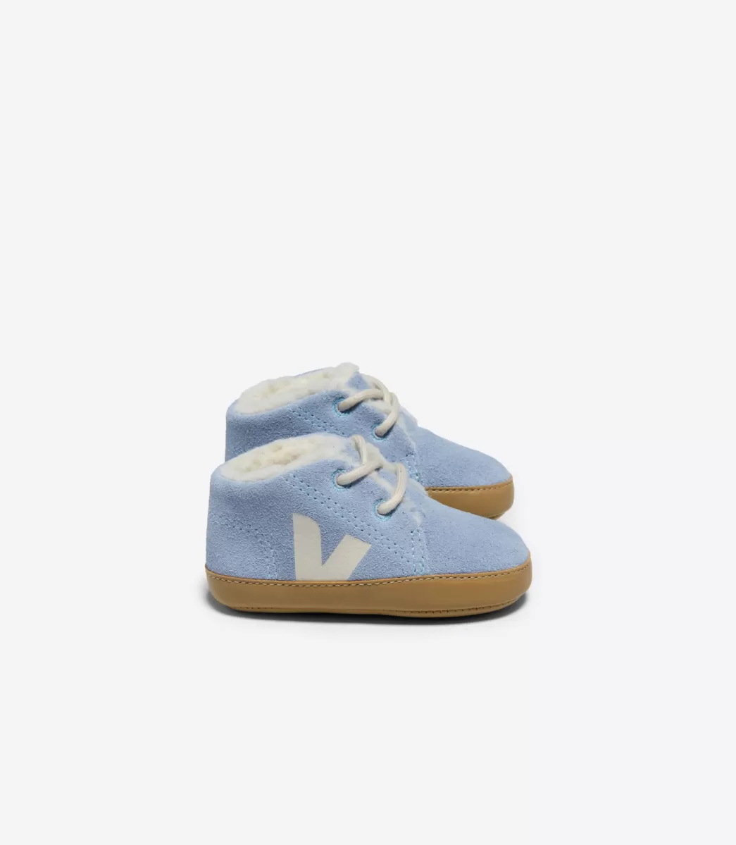 VEJA BABY FURED SUEDE STEEL PIERRE< Baby