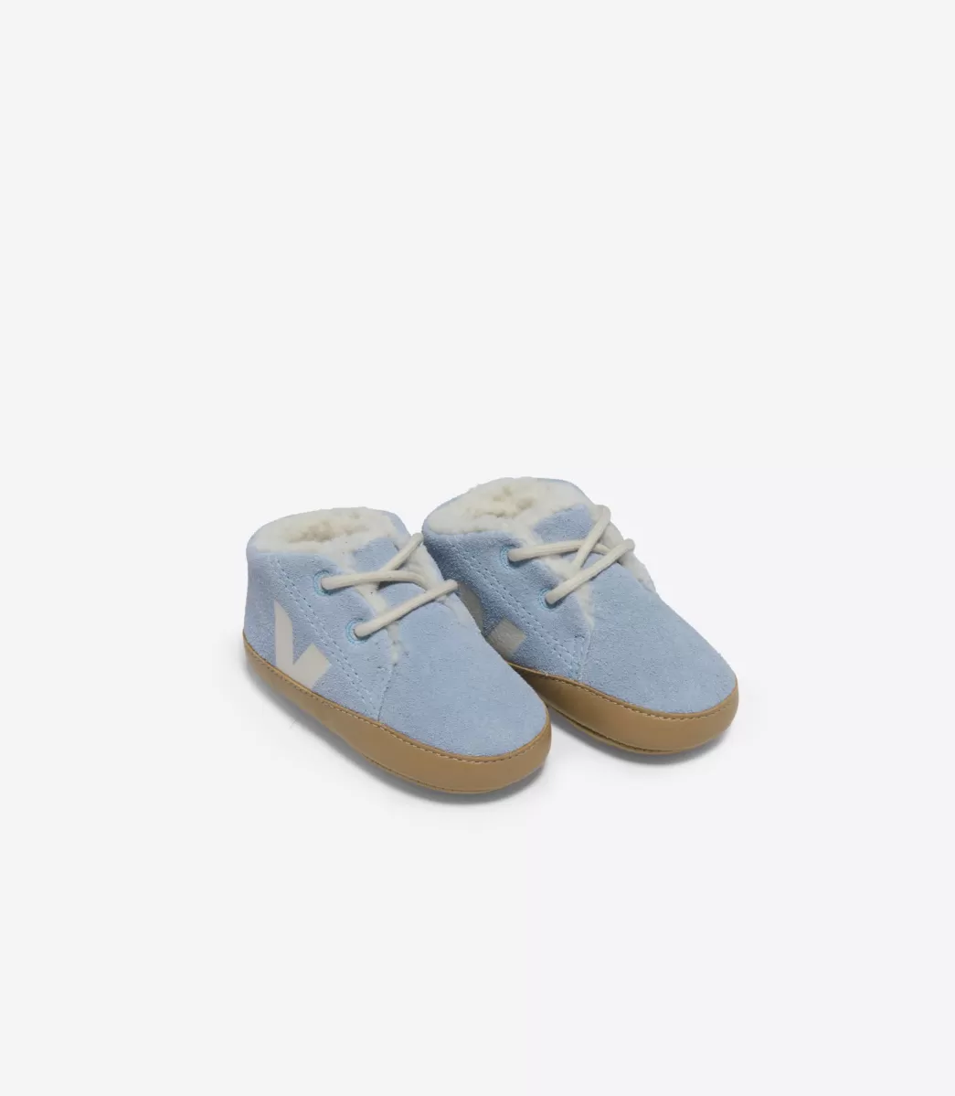 VEJA BABY FURED SUEDE STEEL PIERRE< Baby