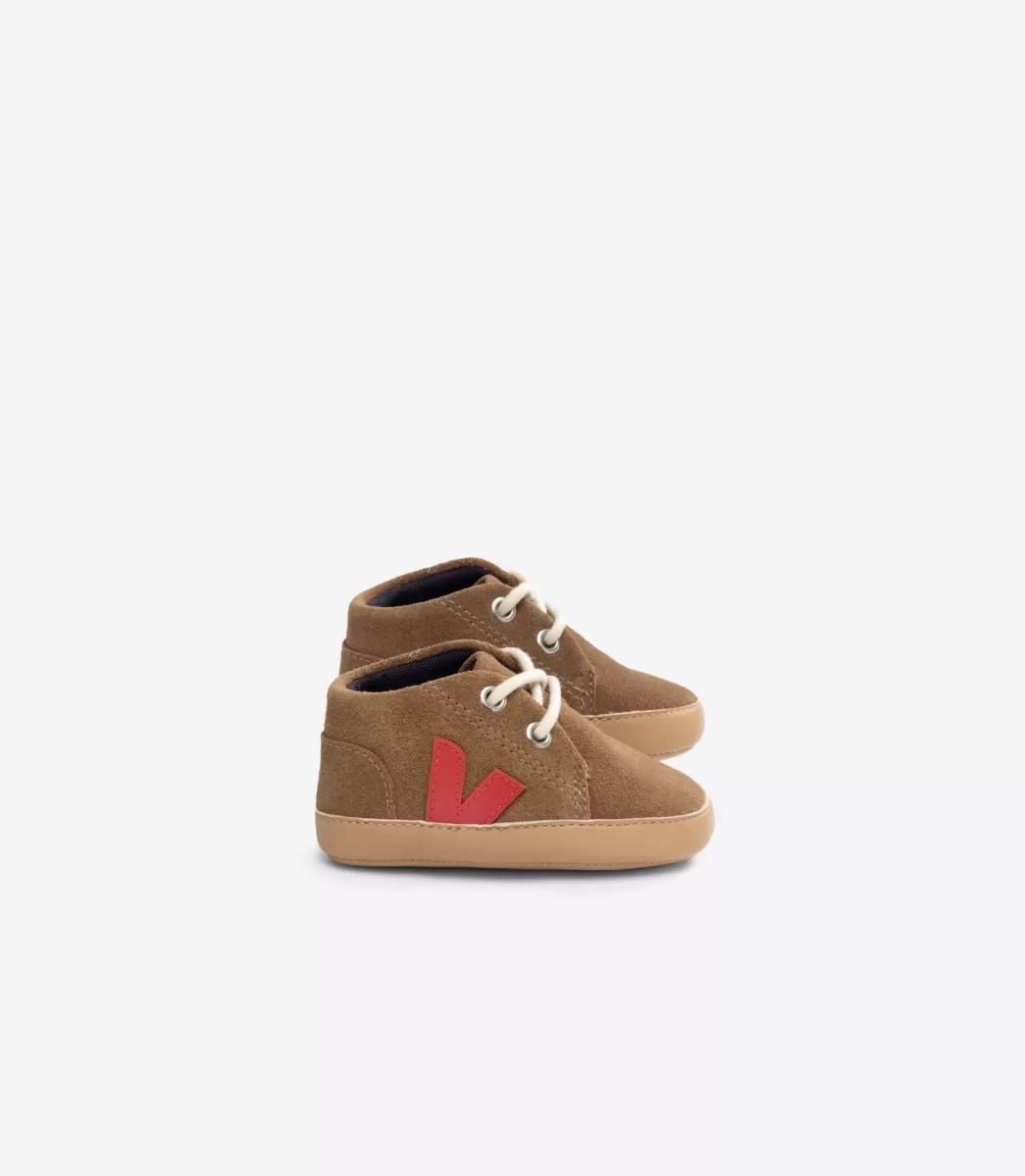 VEJA BABY SUEDE BROWN PEKIN< Baby