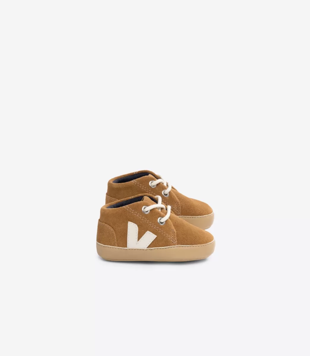 VEJA BABY SUEDE CAMEL PIERRE<Crianças Crianças