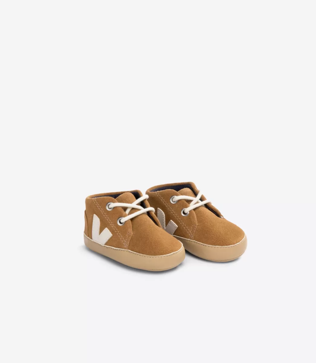 VEJA BABY SUEDE CAMEL PIERRE<Crianças Crianças