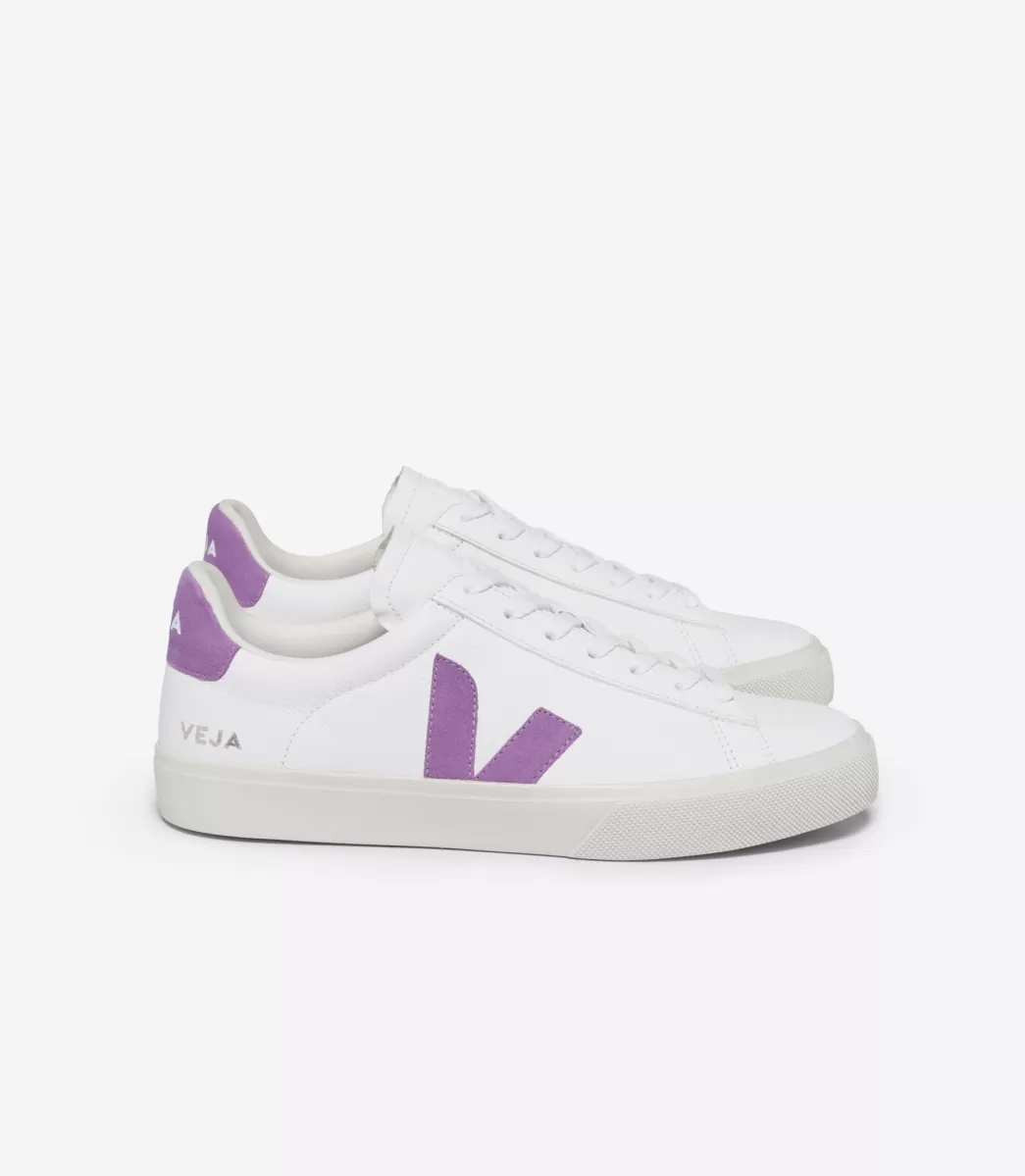 VEJA CAMPO LEATHER WHITE MULBERRY<MULHER Campo