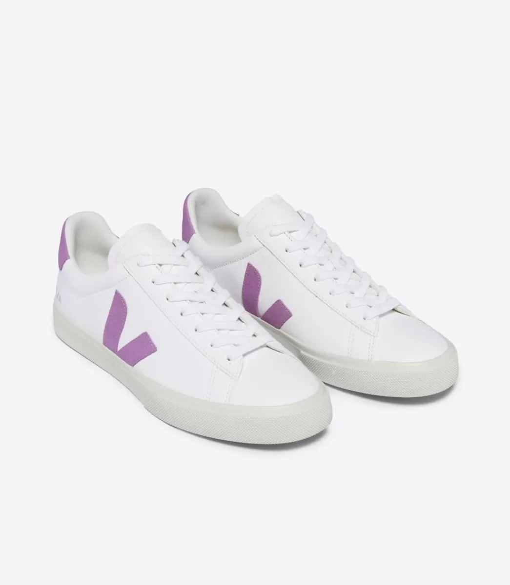 VEJA CAMPO LEATHER WHITE MULBERRY<MULHER Campo