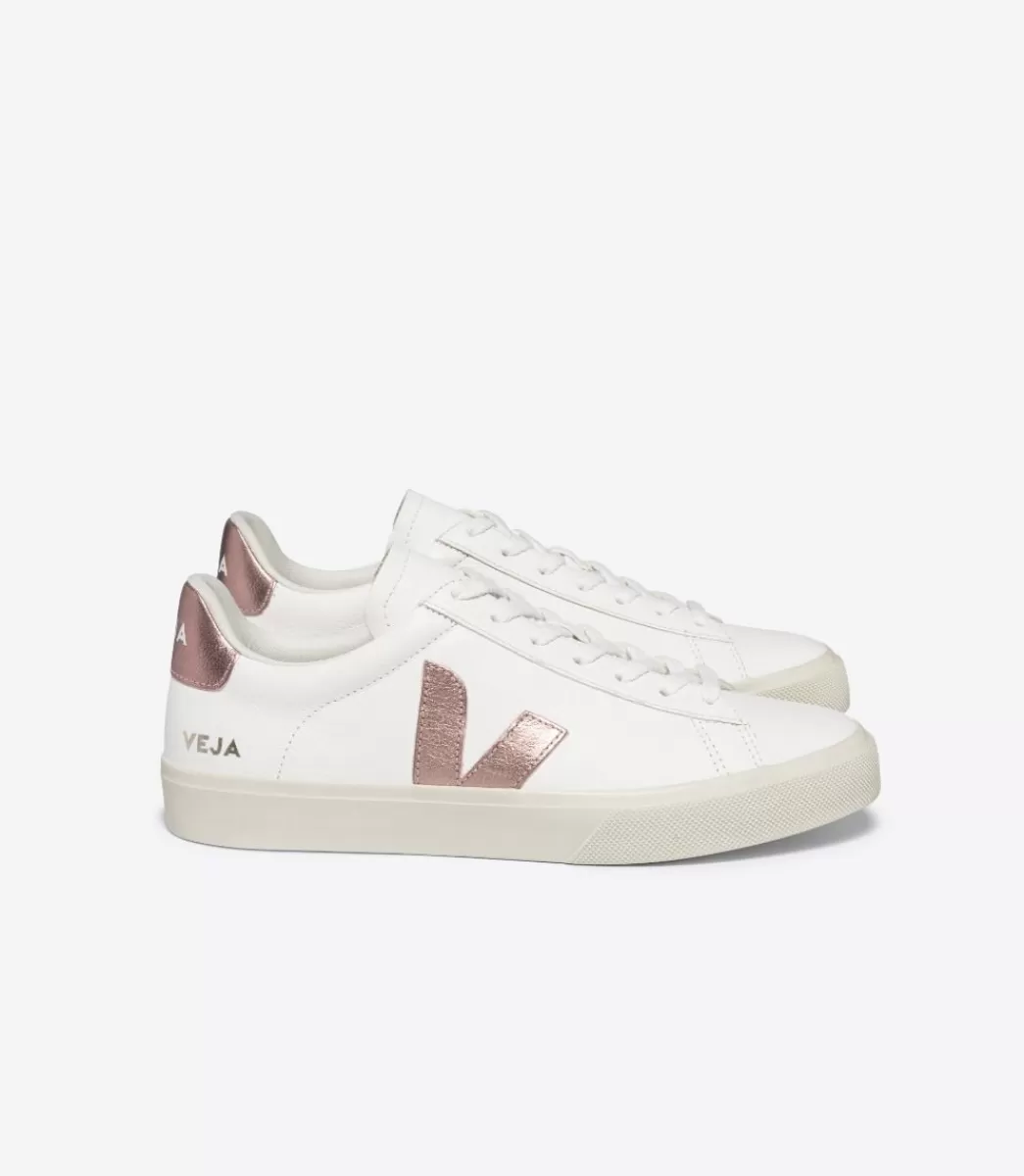 VEJA CAMPO LEATHER WHITE NACRE< Adulto