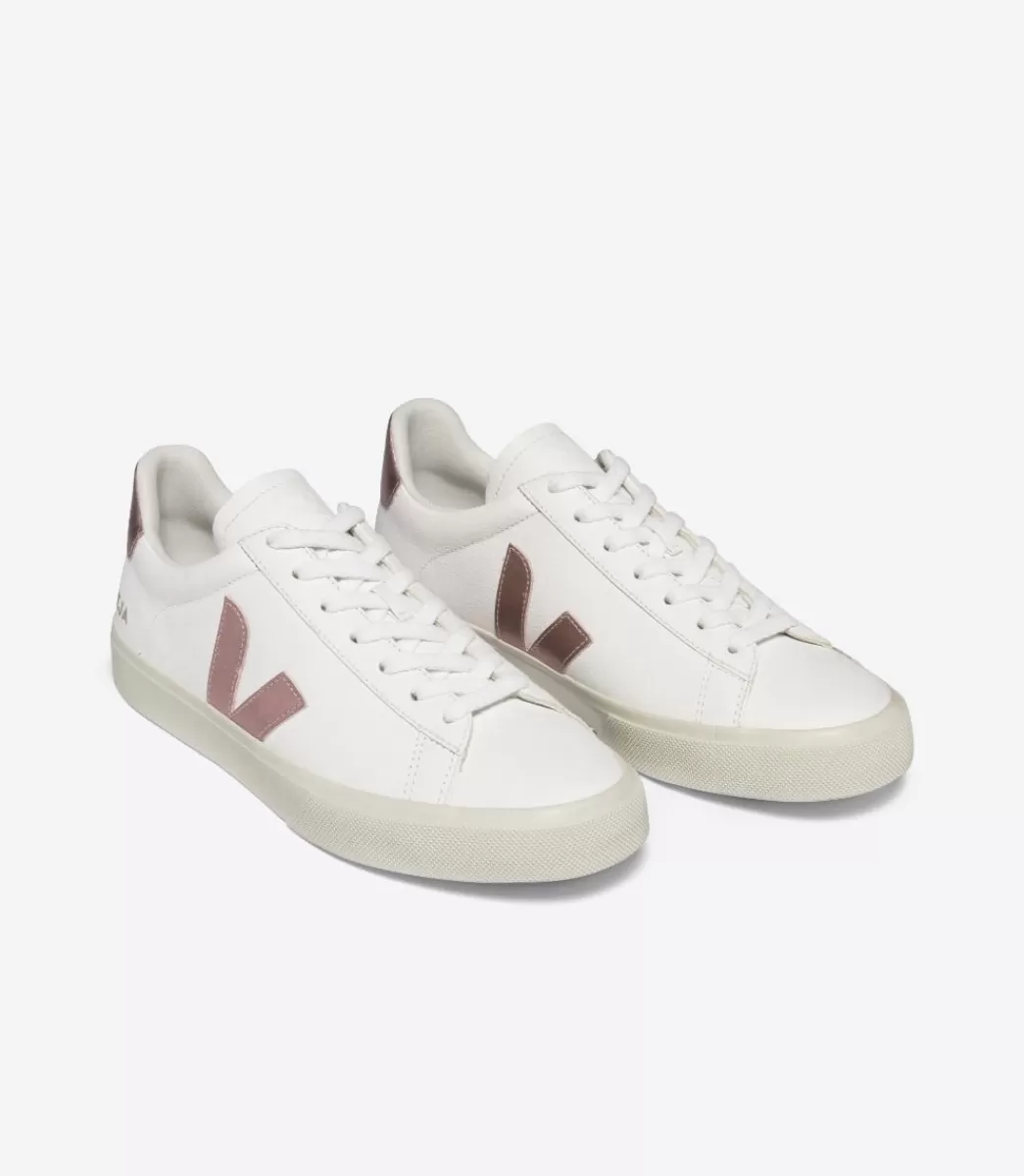 VEJA CAMPO LEATHER WHITE NACRE< Adulto