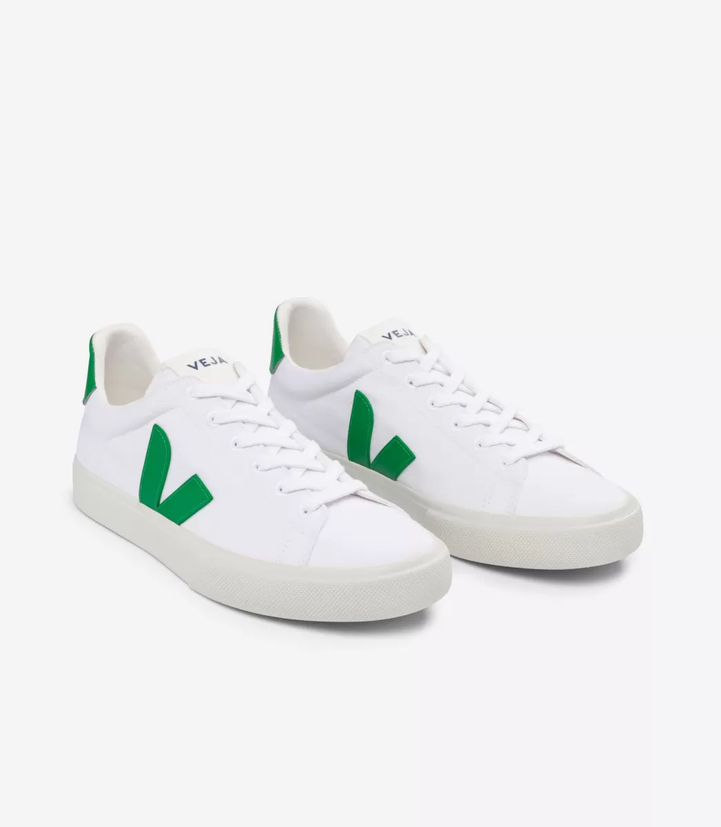 VEJA CAMPO CANVAS WHITE EMERAUDE<MULHER Adulto | Vegan