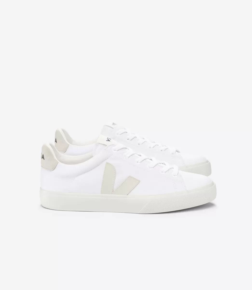 VEJA CAMPO CANVAS WHITE PIERRE<MULHER Adulto | Vegan