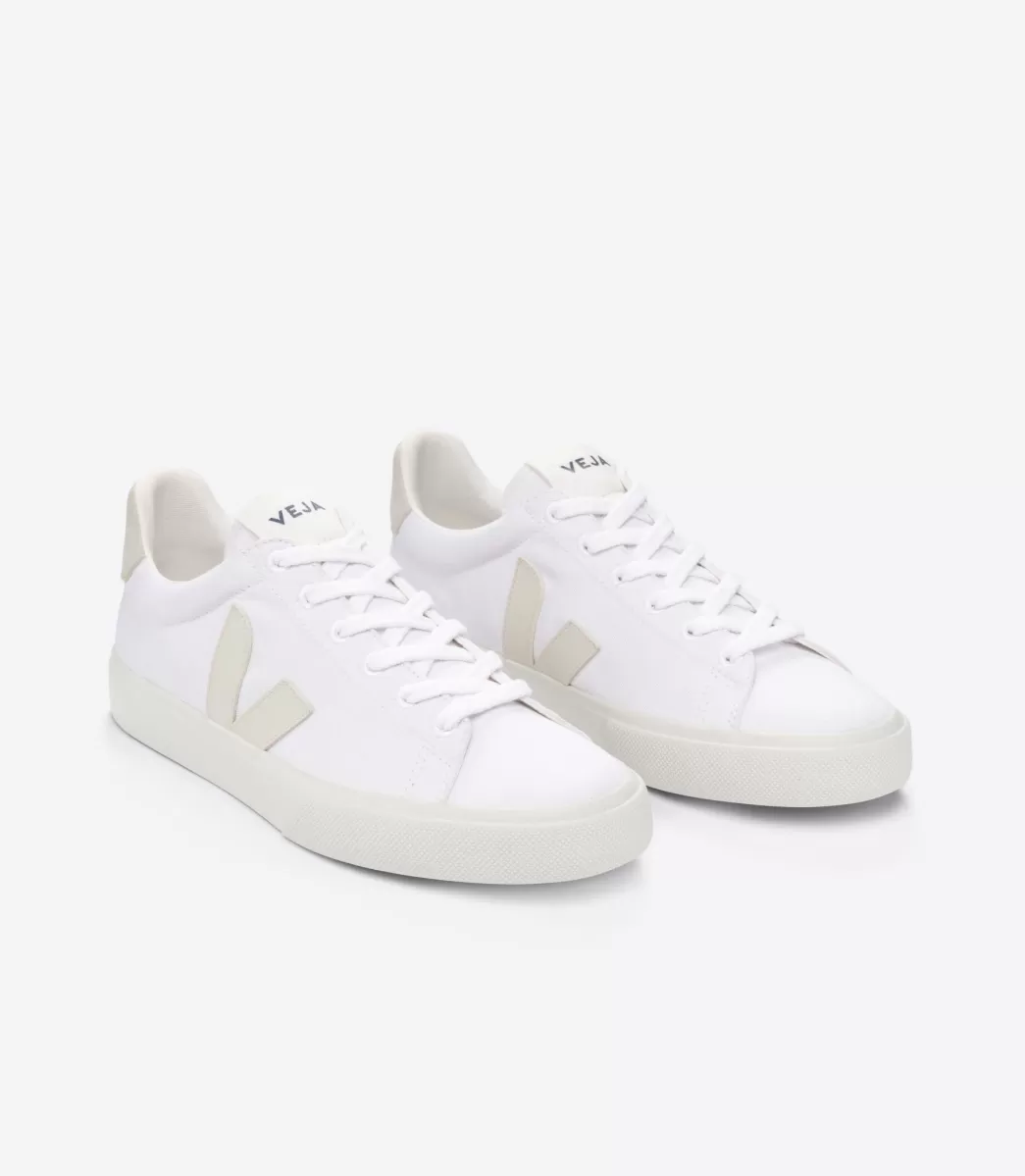 VEJA CAMPO CANVAS WHITE PIERRE<MULHER Adulto | Vegan