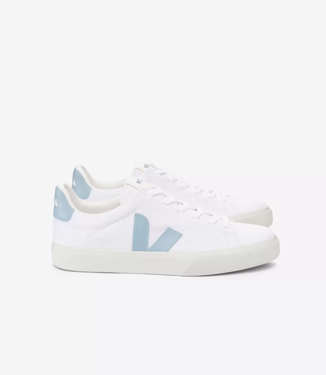 VEJA CAMPO CANVAS WHITE STEEL<MULHER Adulto | Vegan