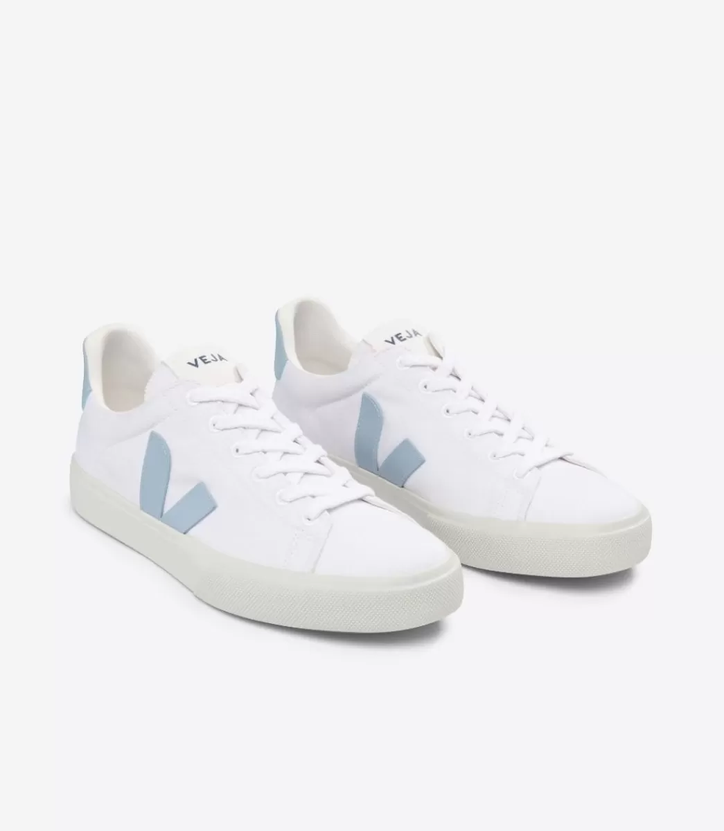 VEJA CAMPO CANVAS WHITE STEEL<MULHER Adulto | Vegan