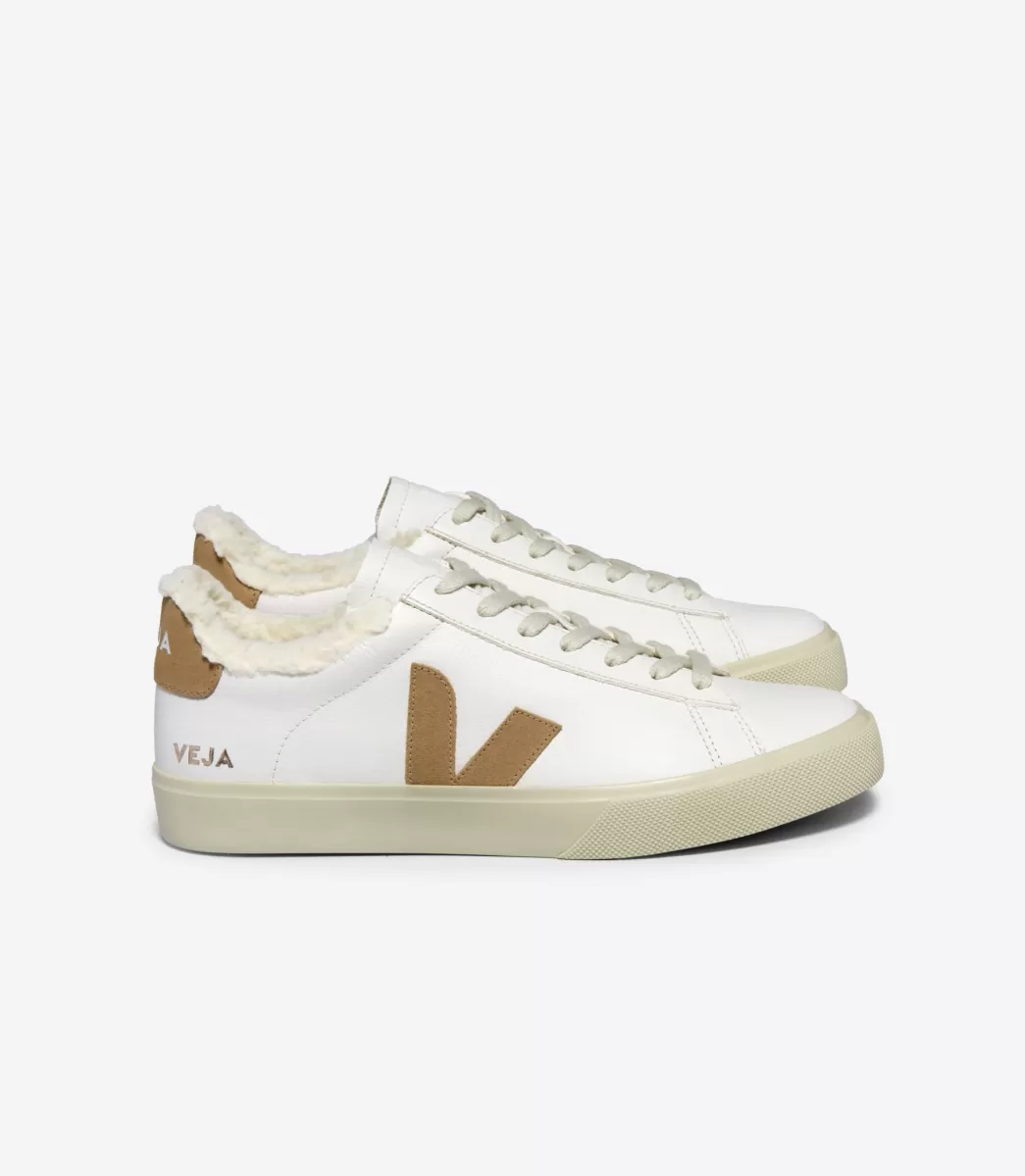 VEJA CAMPO FURED LEATHER WHITE DESERT<MULHER Campo | Campo