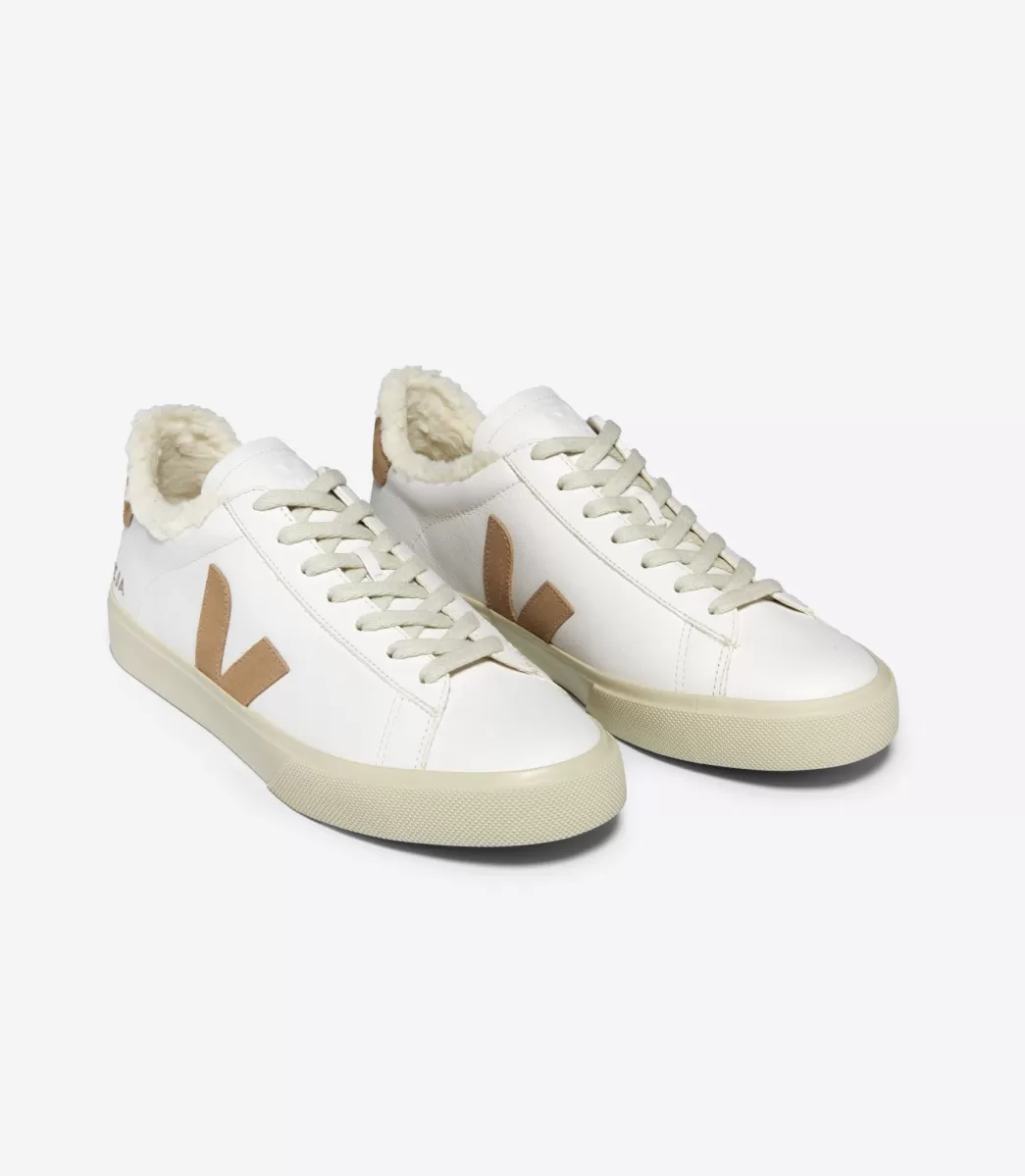 VEJA CAMPO FURED LEATHER WHITE DESERT<MULHER Campo | Campo