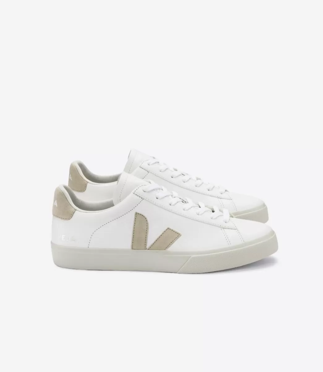 VEJA CAMPO LEATHER WHITE ALMOND<MULHER Campo | Campo