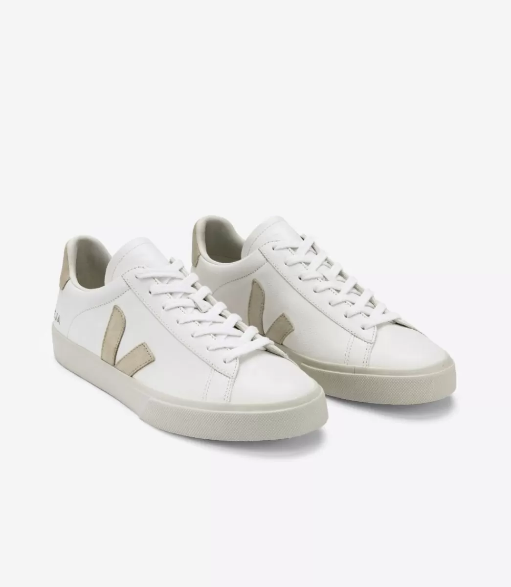 VEJA CAMPO LEATHER WHITE ALMOND<MULHER Campo | Campo