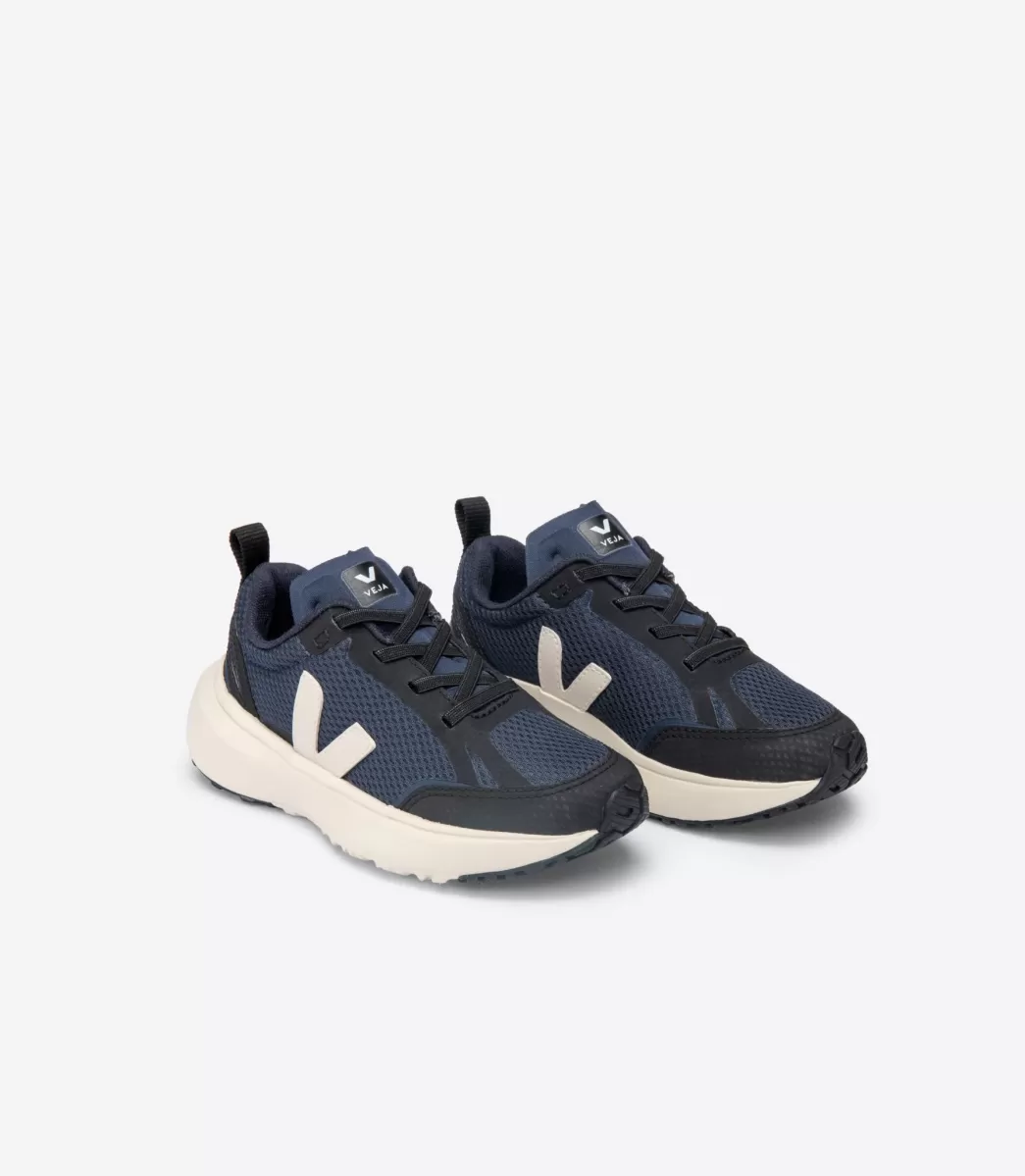 VEJA CANARY ELASTIC LACES NAUTICO PIERRE BLACK<Crianças Crianças