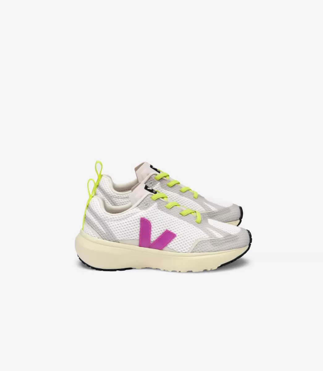 VEJA CANARY ELASTIC LACES WHITE ULTRAVIOLET<Crianças Crianças