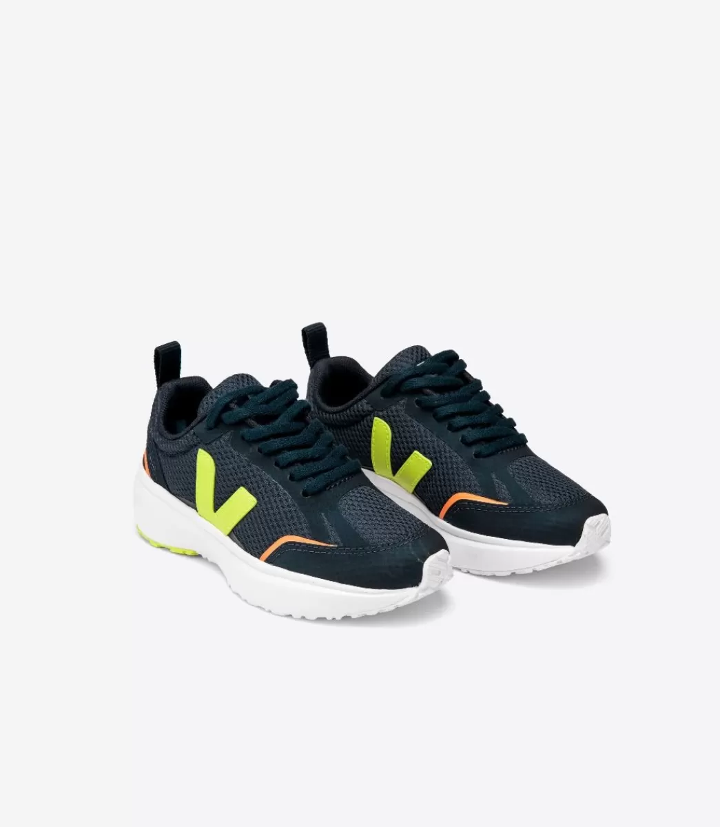 VEJA CANARY LACES ALVEOMESH NAUTICO JAUNE FLUO<Crianças Crianças