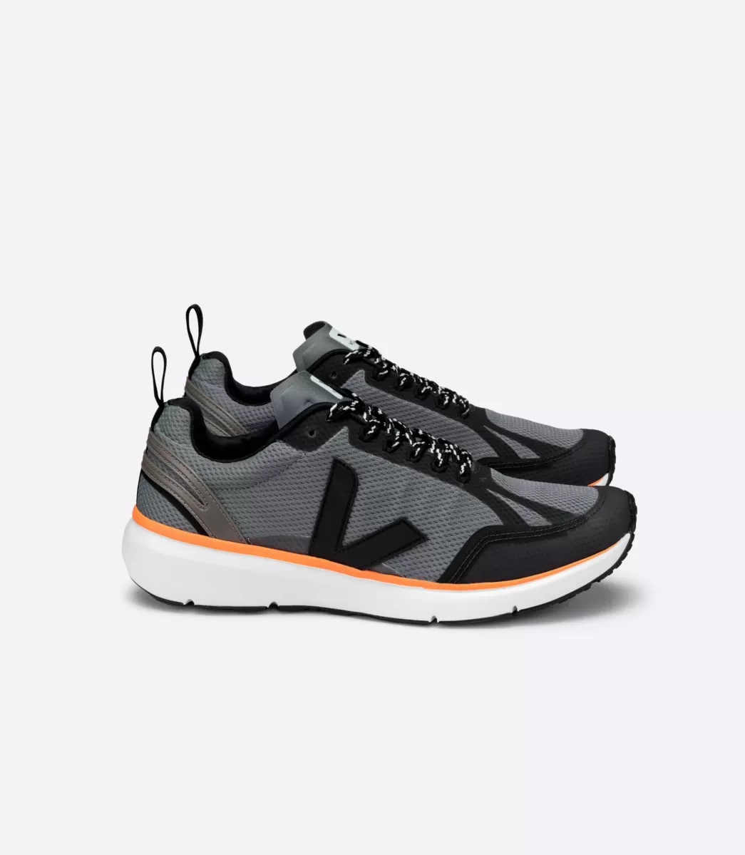 VEJA CONDOR 2 ALVEOMESH CONCRETE BLACK NEON ORANGE< Adulto