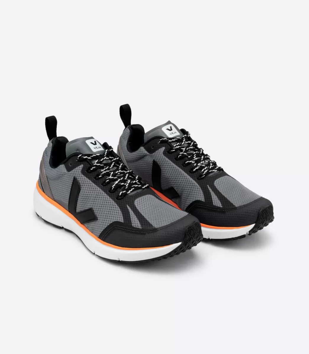 VEJA CONDOR 2 ALVEOMESH CONCRETE BLACK NEON ORANGE< Adulto