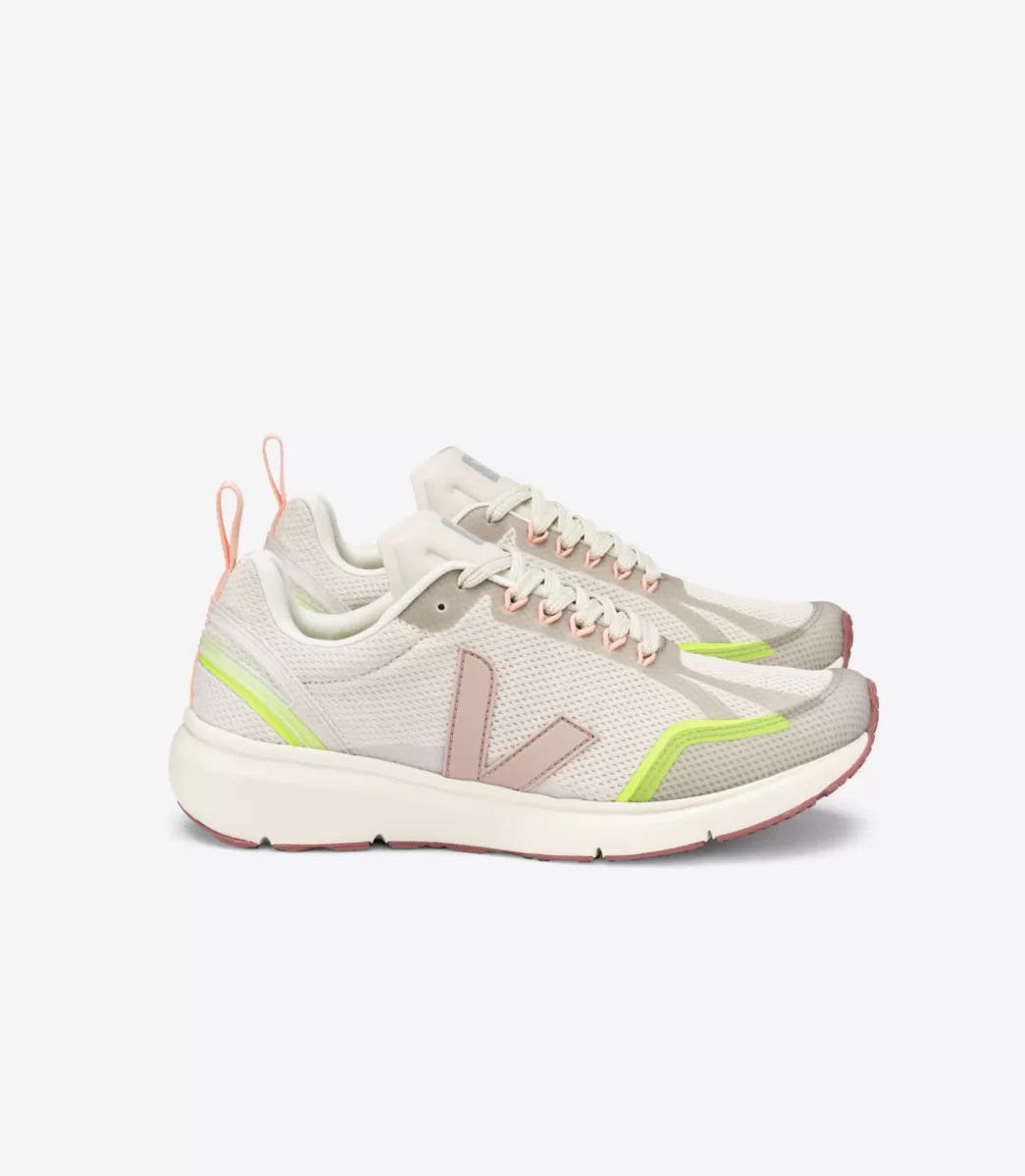 VEJA CONDOR 2 ALVEOMESH NATURAL BABE JAUNE FLUO<MULHER Adulto | Vegan