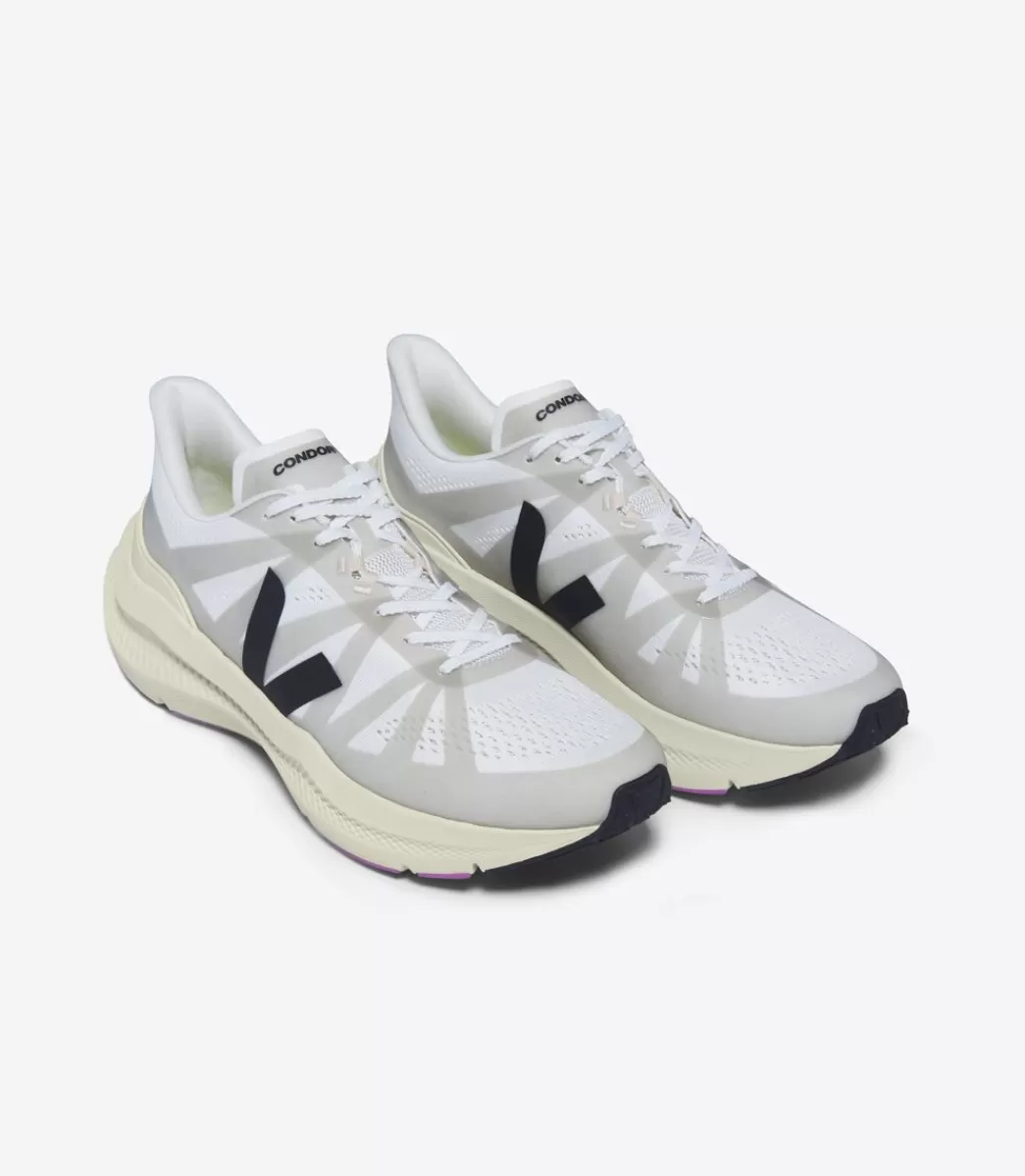 VEJA CONDOR 3 ENGINEERED-MESH WHITE BLACK<MULHER Road Running | Adulto