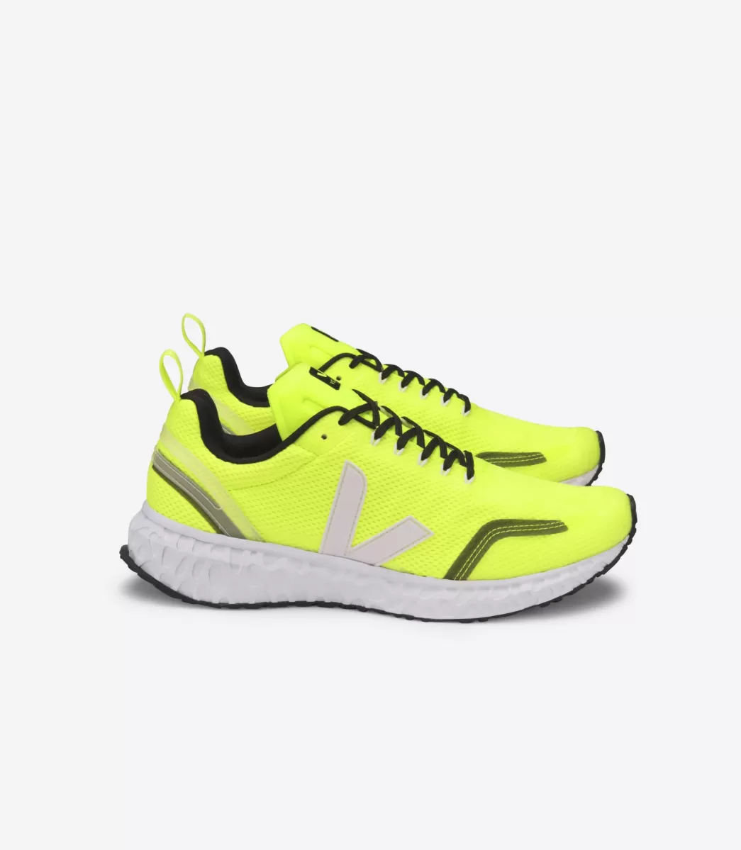 VEJA CONDOR MESH JAUNE FLUO WHITE< Adulto