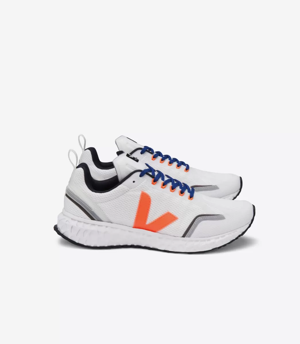 VEJA CONDOR MESH WHITE ORANGE FLUO< Adulto