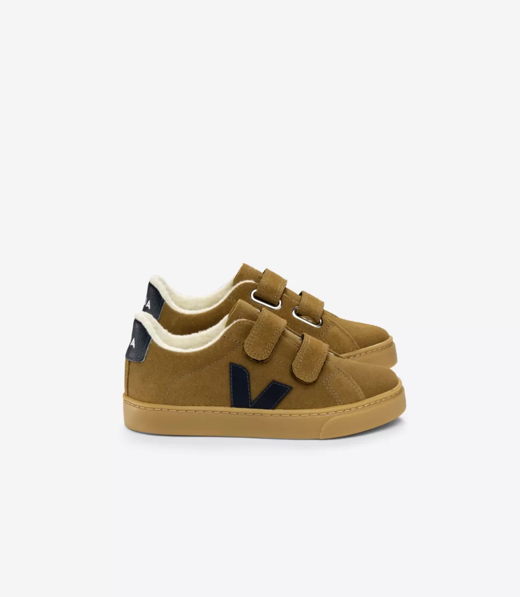 VEJA ESPLAR FURED SUEDE CAMEL NAUTICO< Esplar