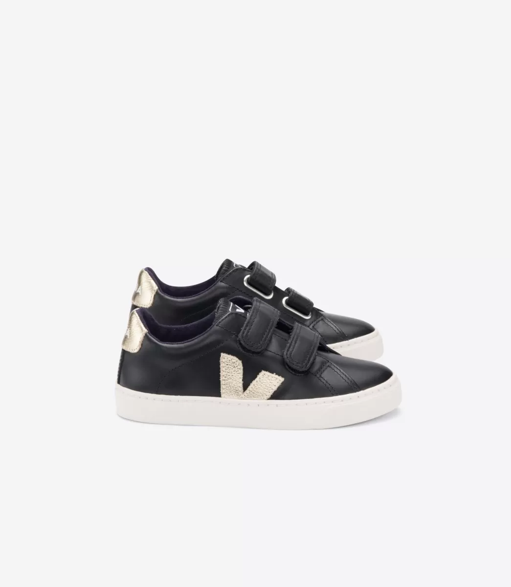 VEJA ESPLAR LEATHER BLACK GOLD<Crianças Crianças