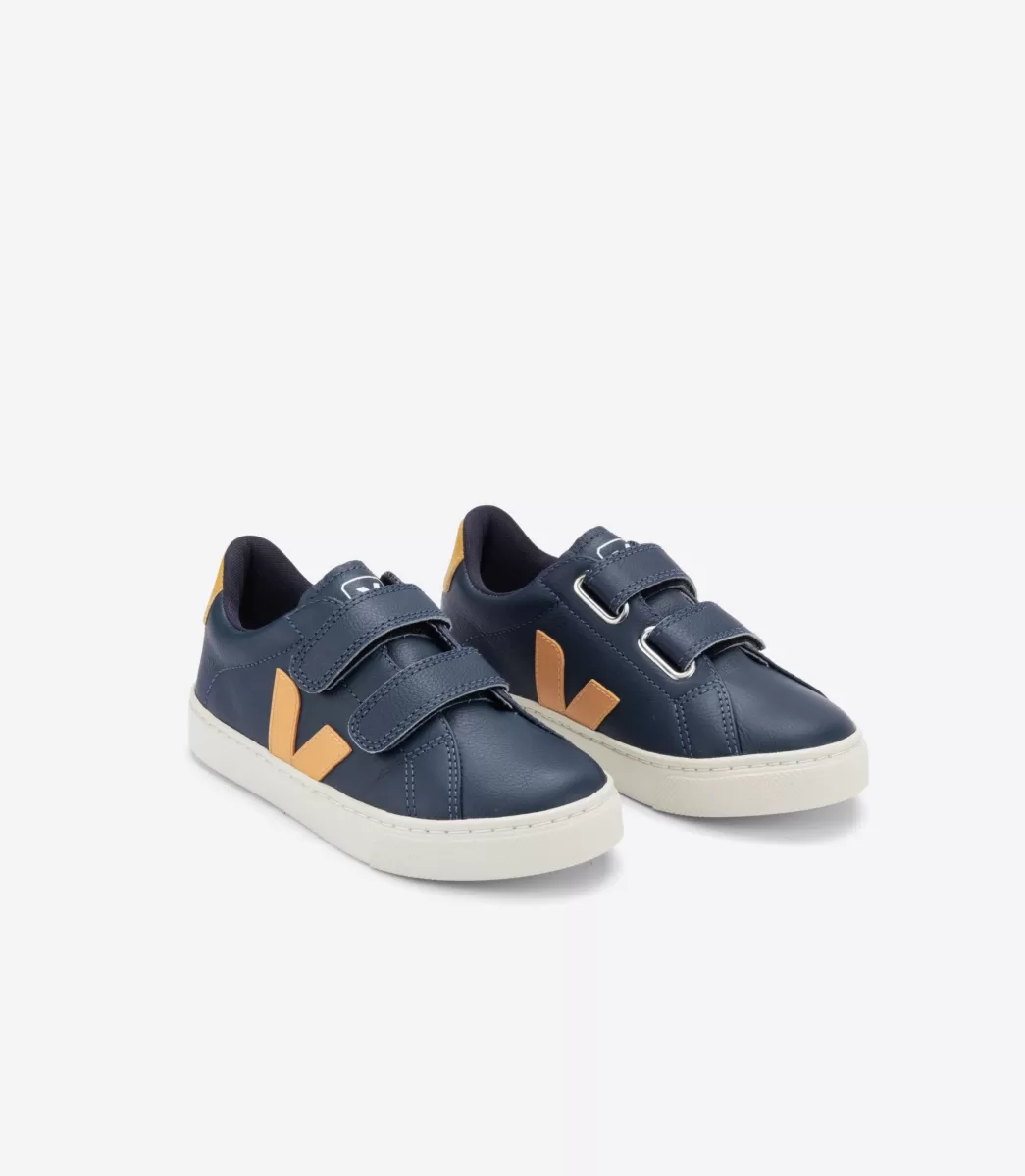 VEJA ESPLAR LEATHER NAUTICO MOUTARDE< Esplar