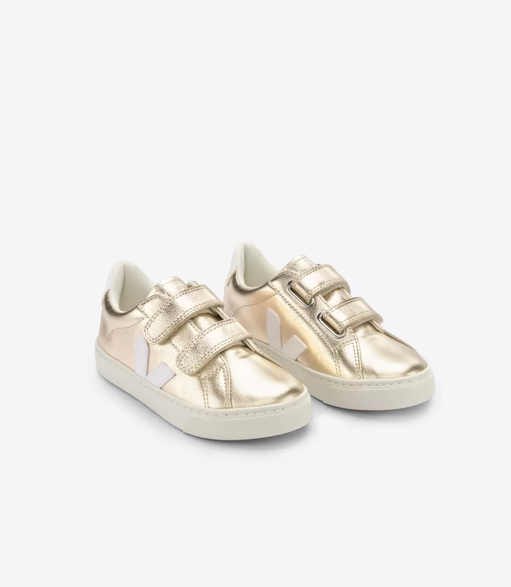 VEJA ESPLAR LEATHER PLATINE WHITE< Esplar