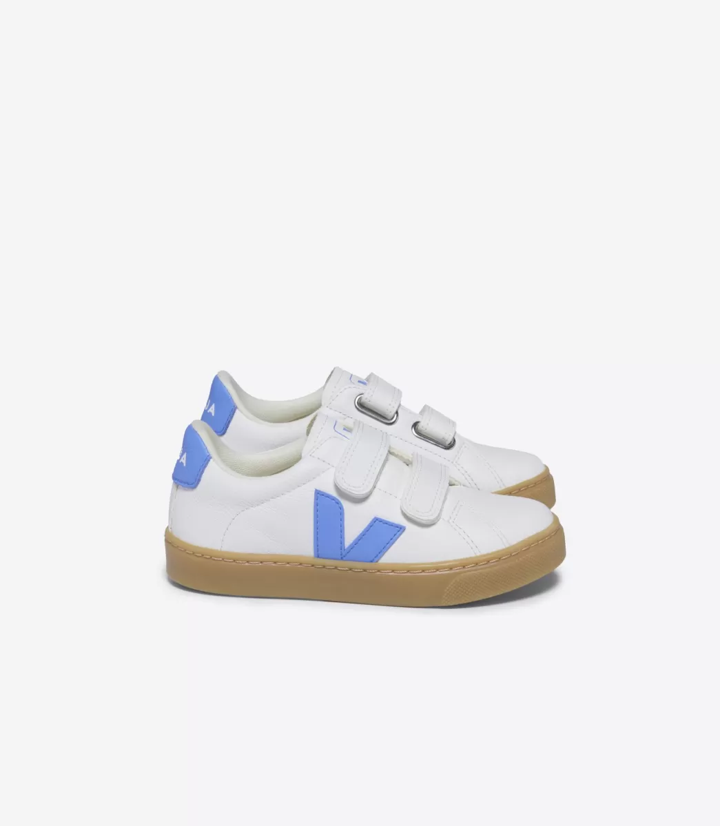 VEJA ESPLAR LEATHER WHITE AQUA NATURAL< Esplar