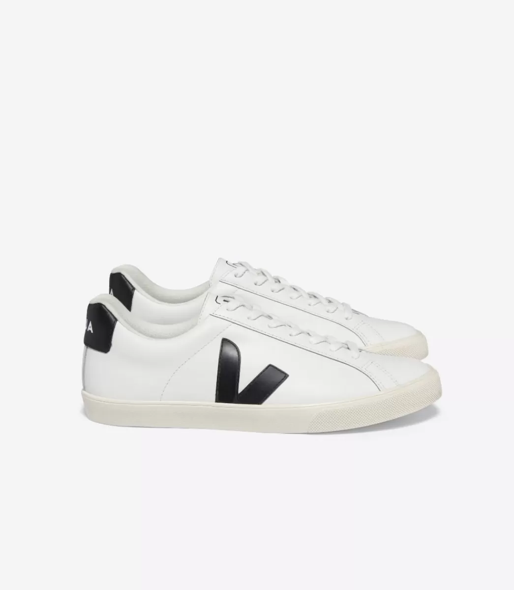 VEJA ESPLAR LEATHER WHITE BLACK<MULHER Esplar | Esplar