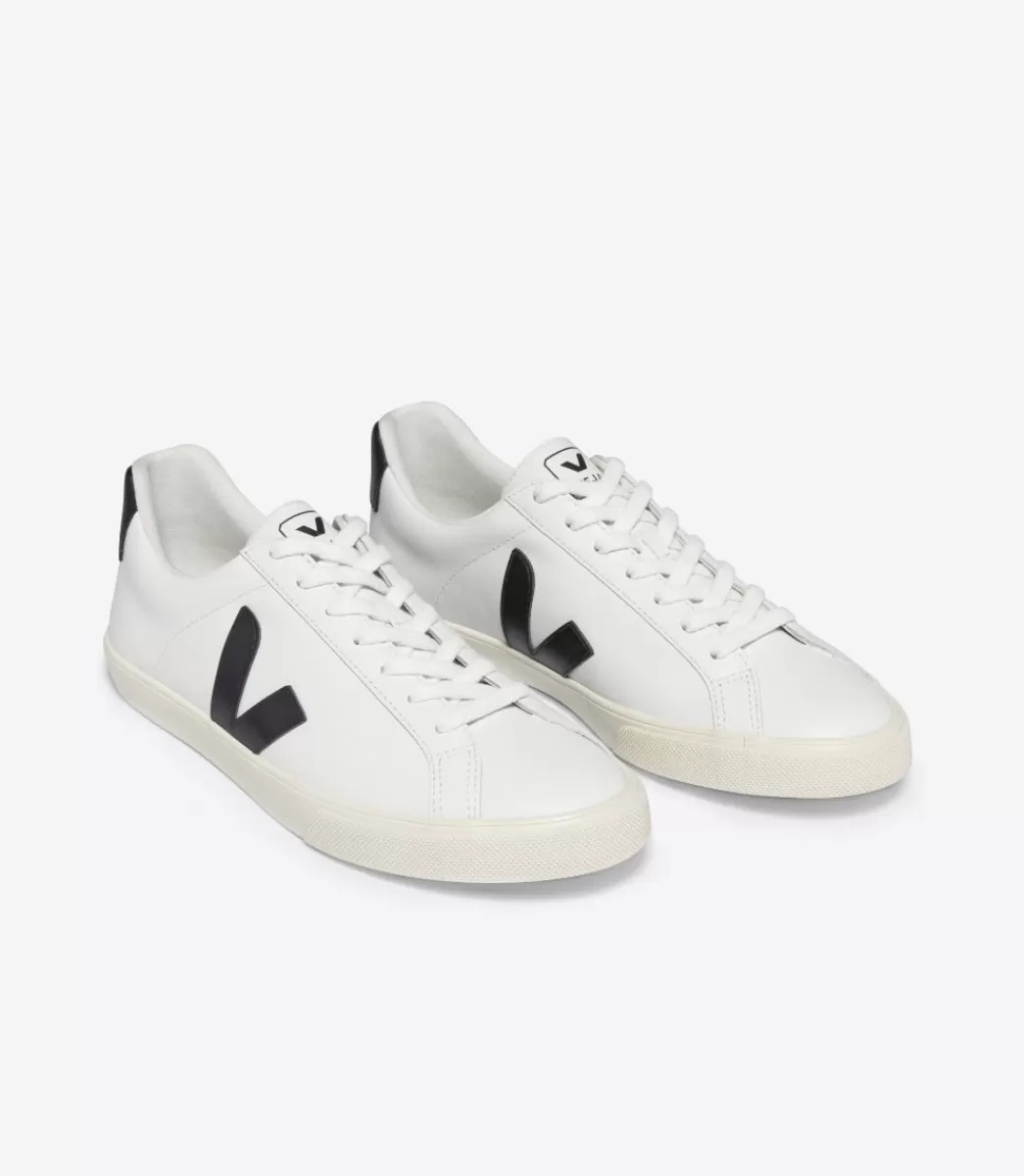 VEJA ESPLAR LEATHER WHITE BLACK<MULHER Esplar | Esplar