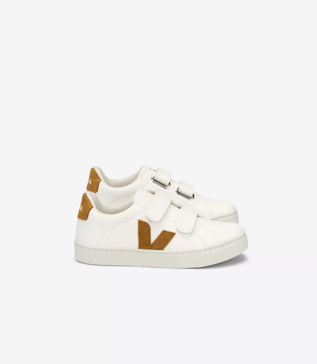 VEJA ESPLAR LEATHER WHITE CAMEL< Esplar