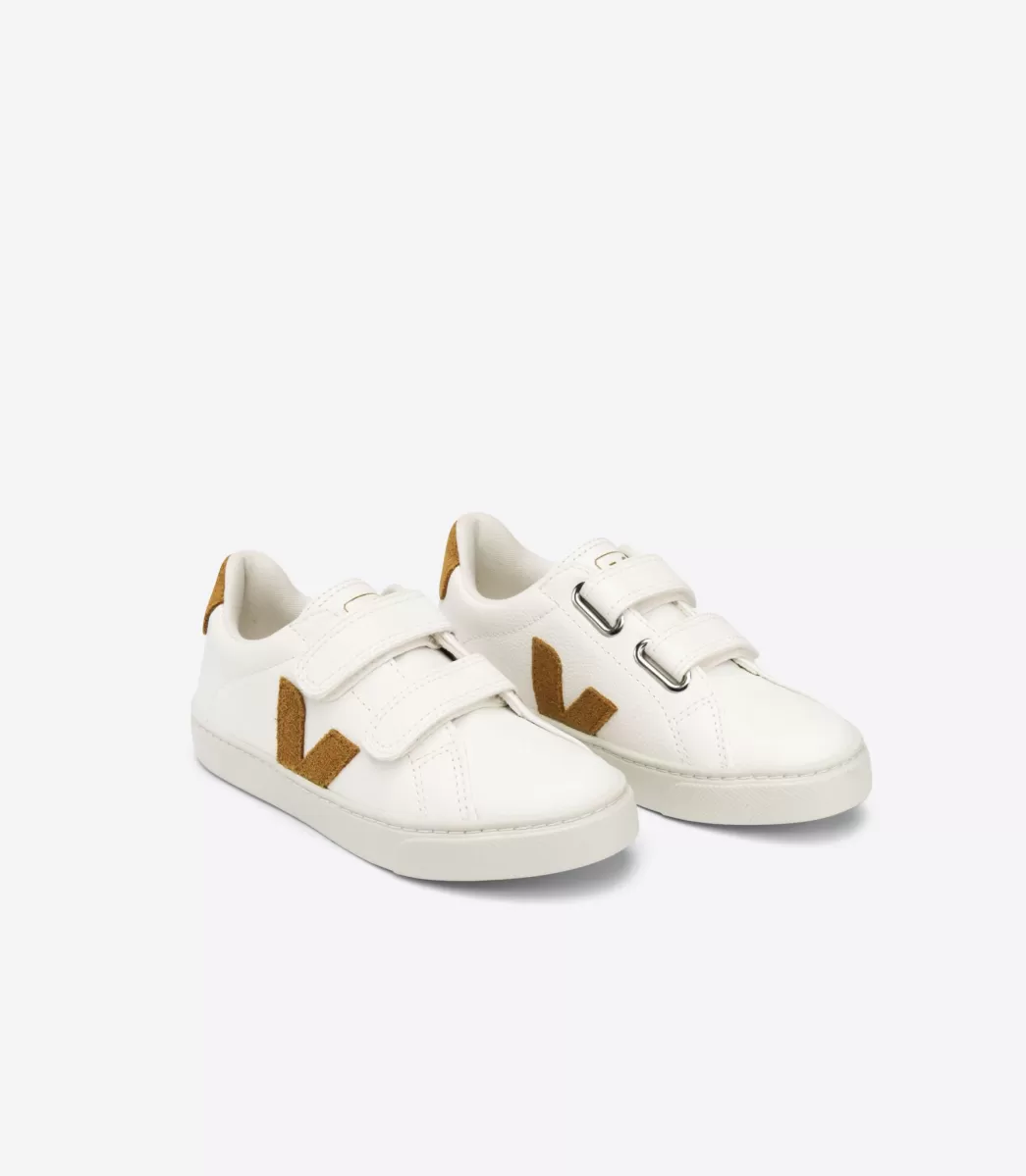 VEJA ESPLAR LEATHER WHITE CAMEL< Esplar