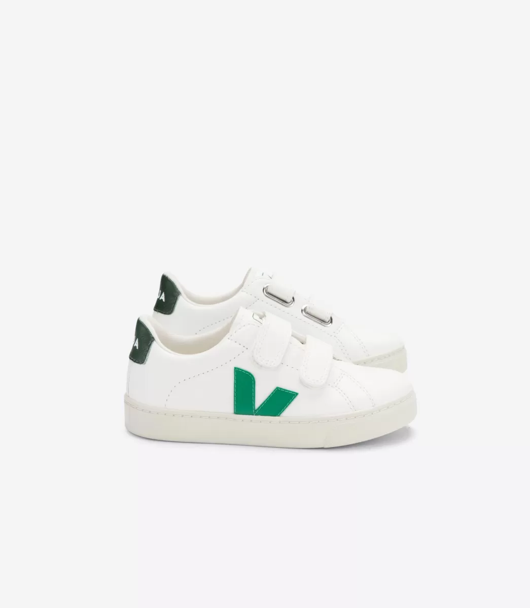 VEJA ESPLAR LEATHER WHITE EMERAUDE CYPRUS< Esplar