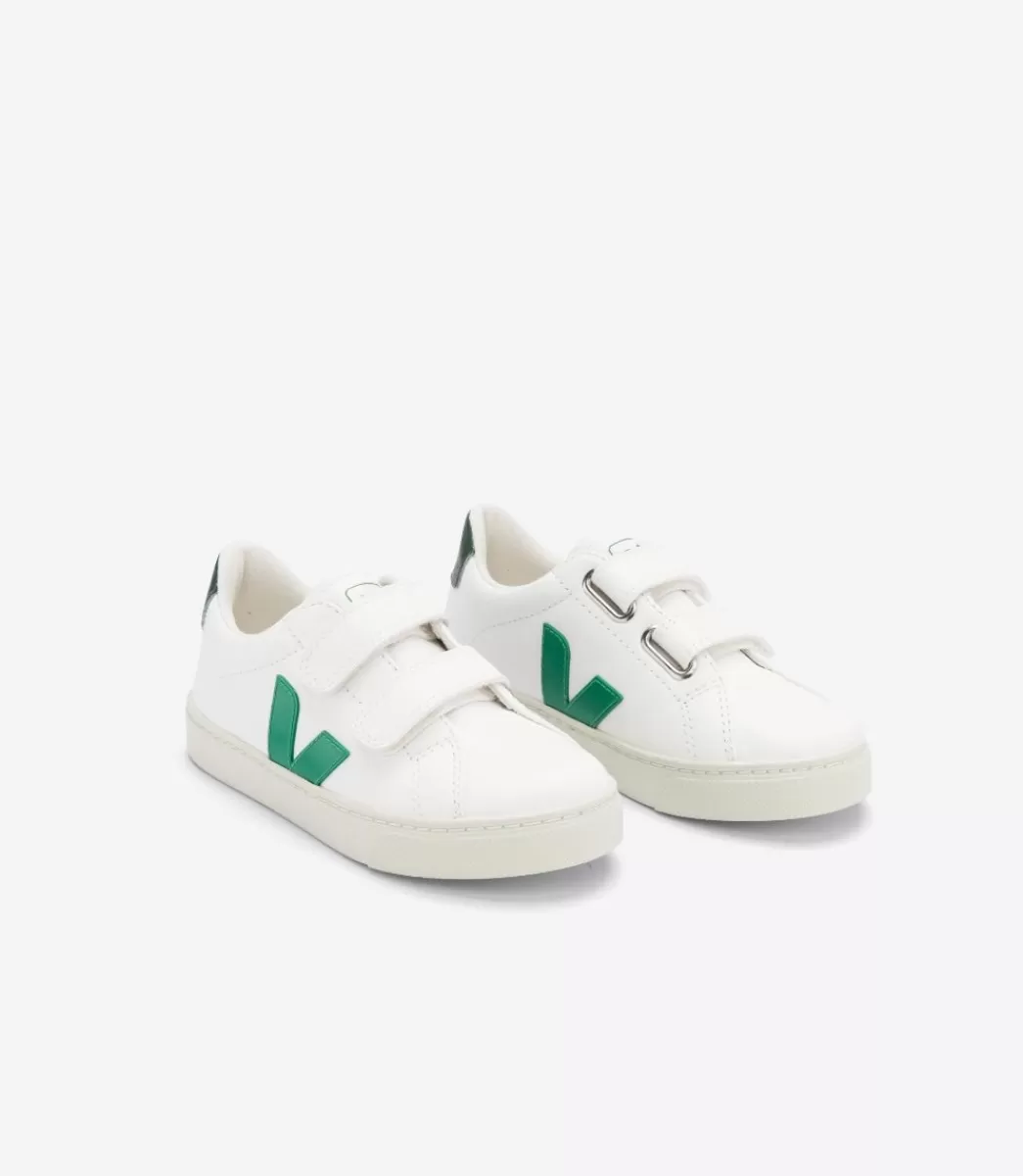 VEJA ESPLAR LEATHER WHITE EMERAUDE CYPRUS< Esplar