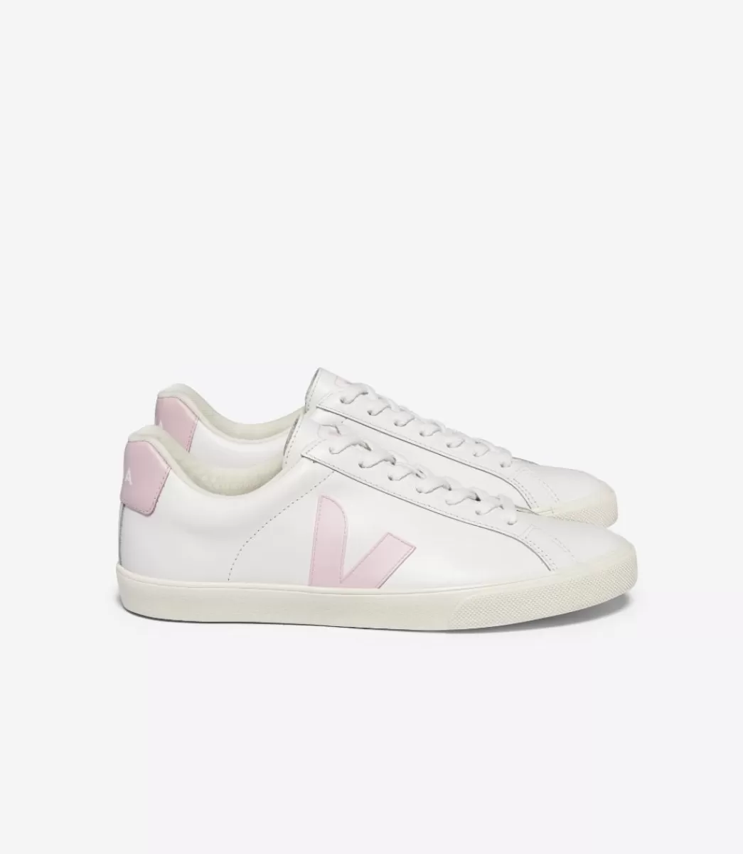 VEJA ESPLAR LEATHER WHITE PETALE< Adulto