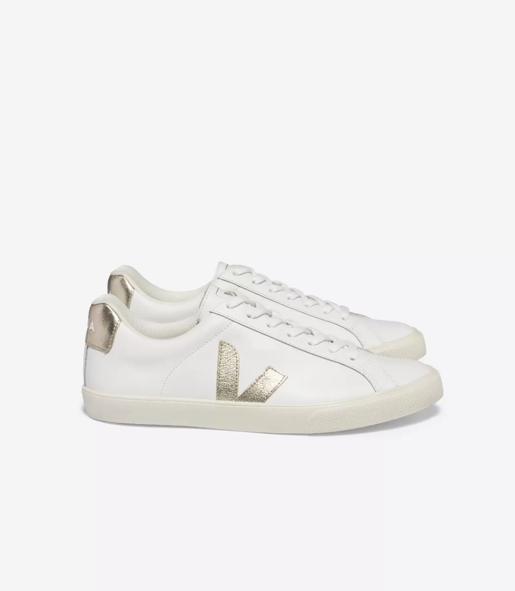 VEJA ESPLAR LEATHER WHITE PLATINE<MULHER Esplar