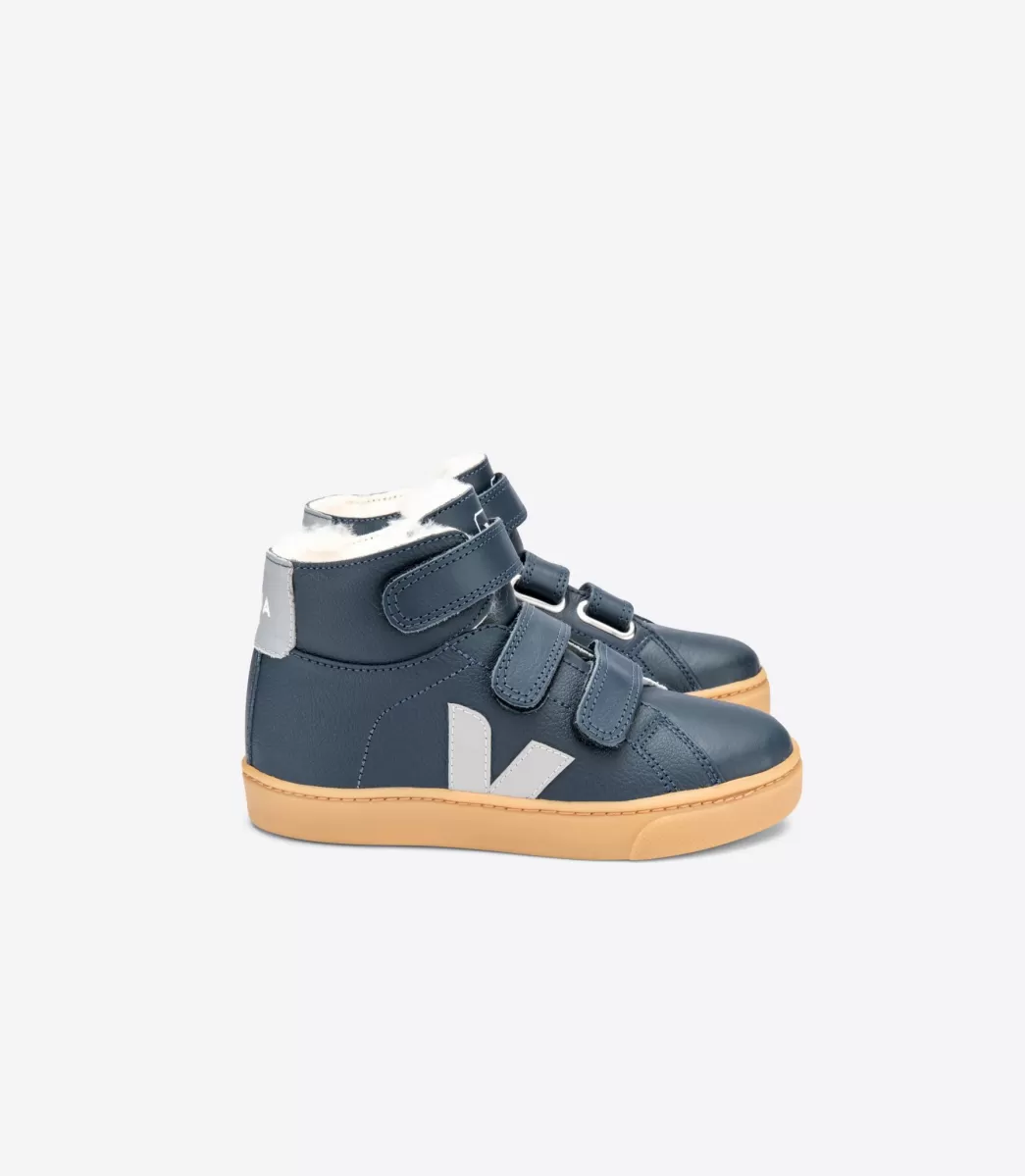 VEJA ESPLAR MID FURED LEATHER NAUTICO OXFORD GREY<Crianças Crianças