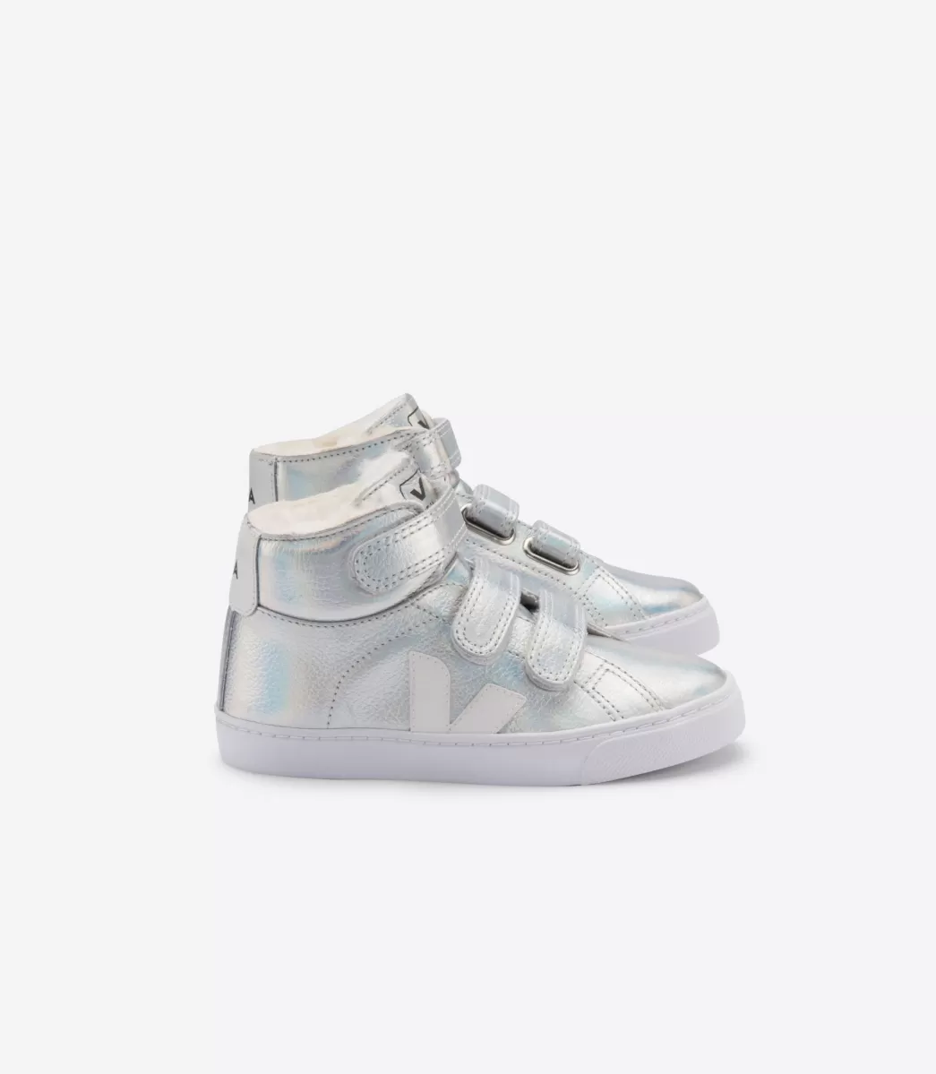 VEJA ESPLAR MID FURED LEATHER UNICORN WHITE<Crianças Crianças