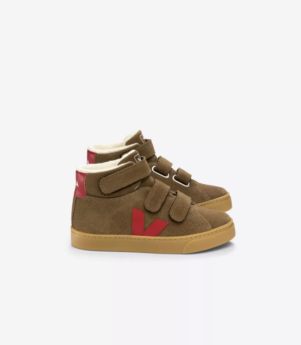 VEJA ESPLAR MID FURED SUEDE BROWN PEKIN< Botas Altas | Esplar Mid