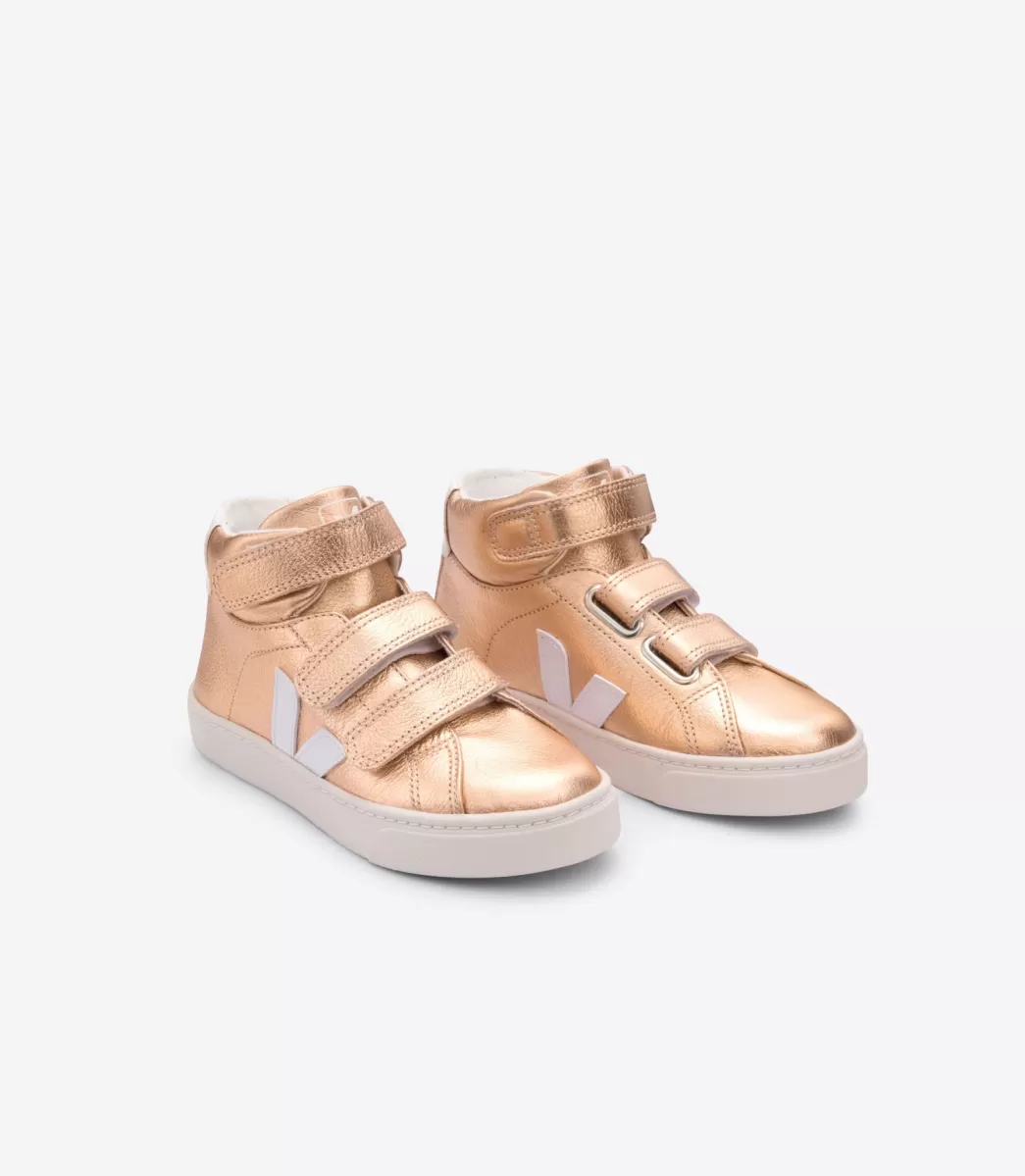 VEJA ESPLAR MID LEATHER VENUS WHITE<Crianças Crianças