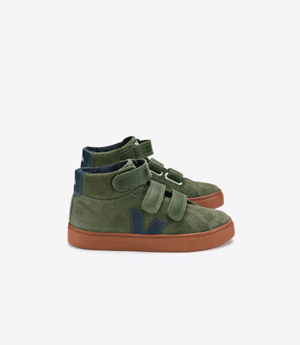 VEJA ESPLAR MID SUEDE OLIVE RUST SOLE<Crianças Crianças