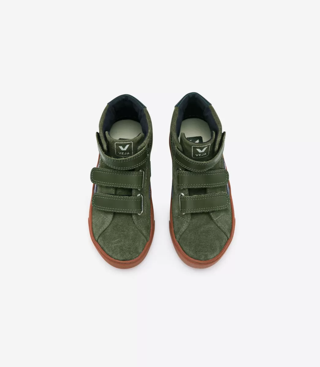 VEJA ESPLAR MID SUEDE OLIVE RUST SOLE<Crianças Crianças