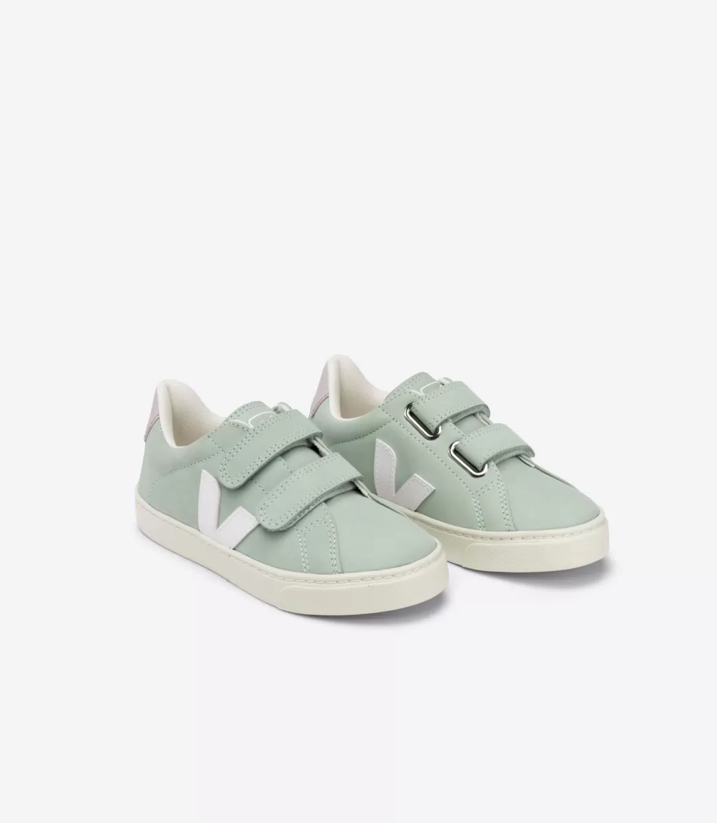 VEJA ESPLAR NUBUCK MATCHA WHITE< Esplar