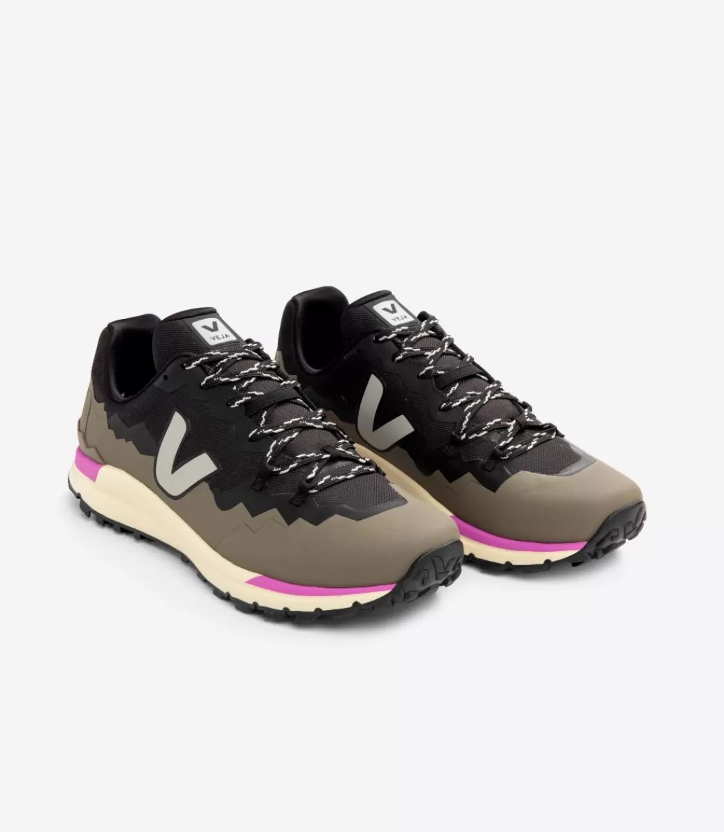 VEJA FITZ ROY TREK-SHELL BLACK OXFORD GREY KAKI<MULHER Hiking | Adulto