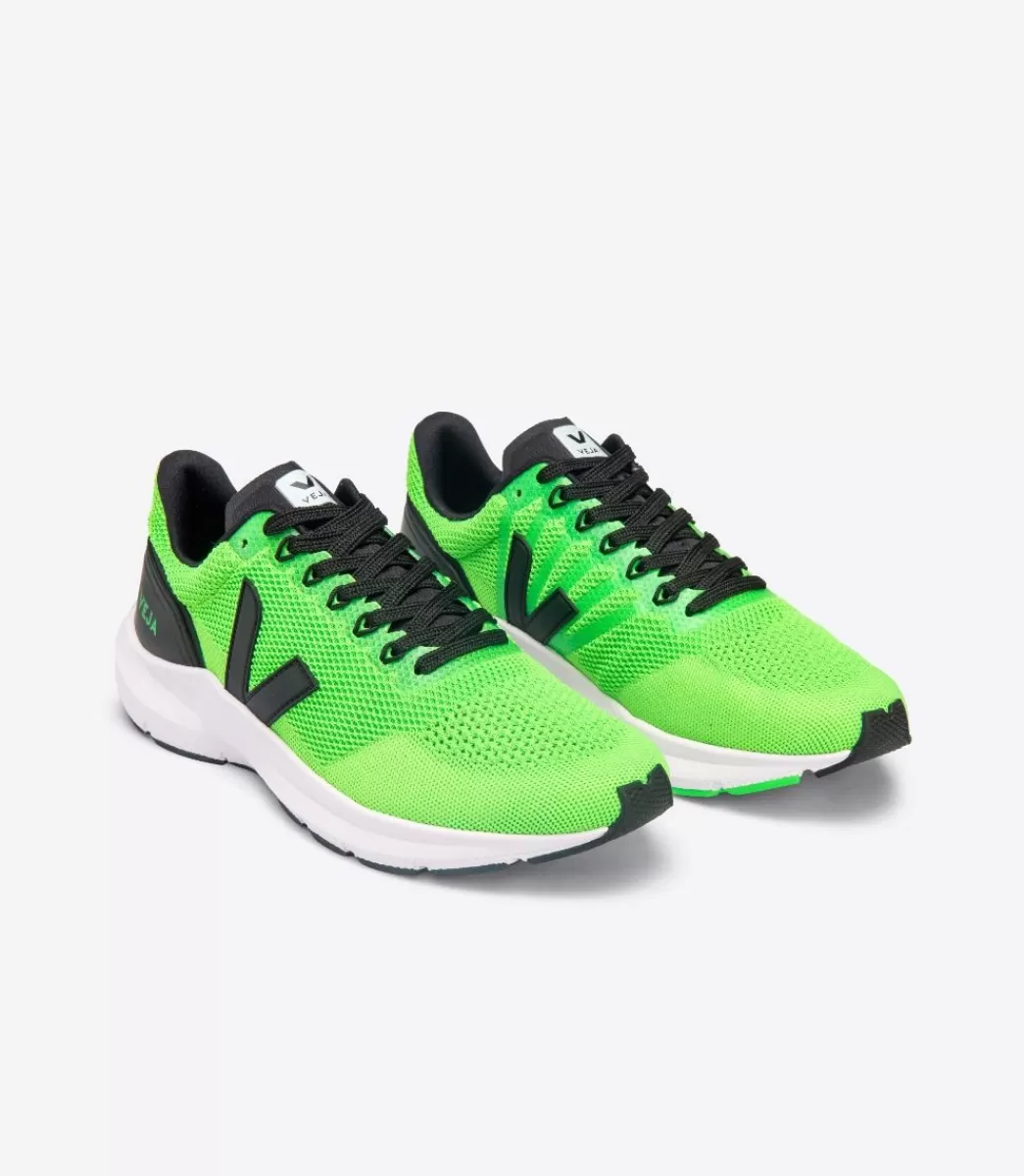 VEJA MARLIN V-KNIT VERT FLUO BLACK< Adulto