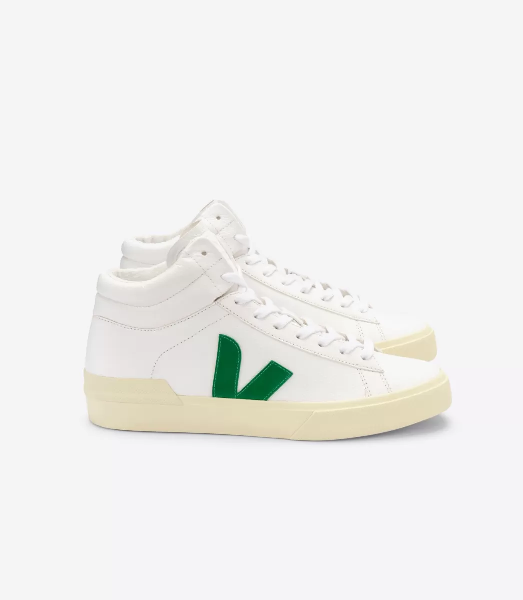 VEJA MINOTAUR LEATHER WHITE EMERAUDE BUTTER<MULHER Minotaur | Minotaur